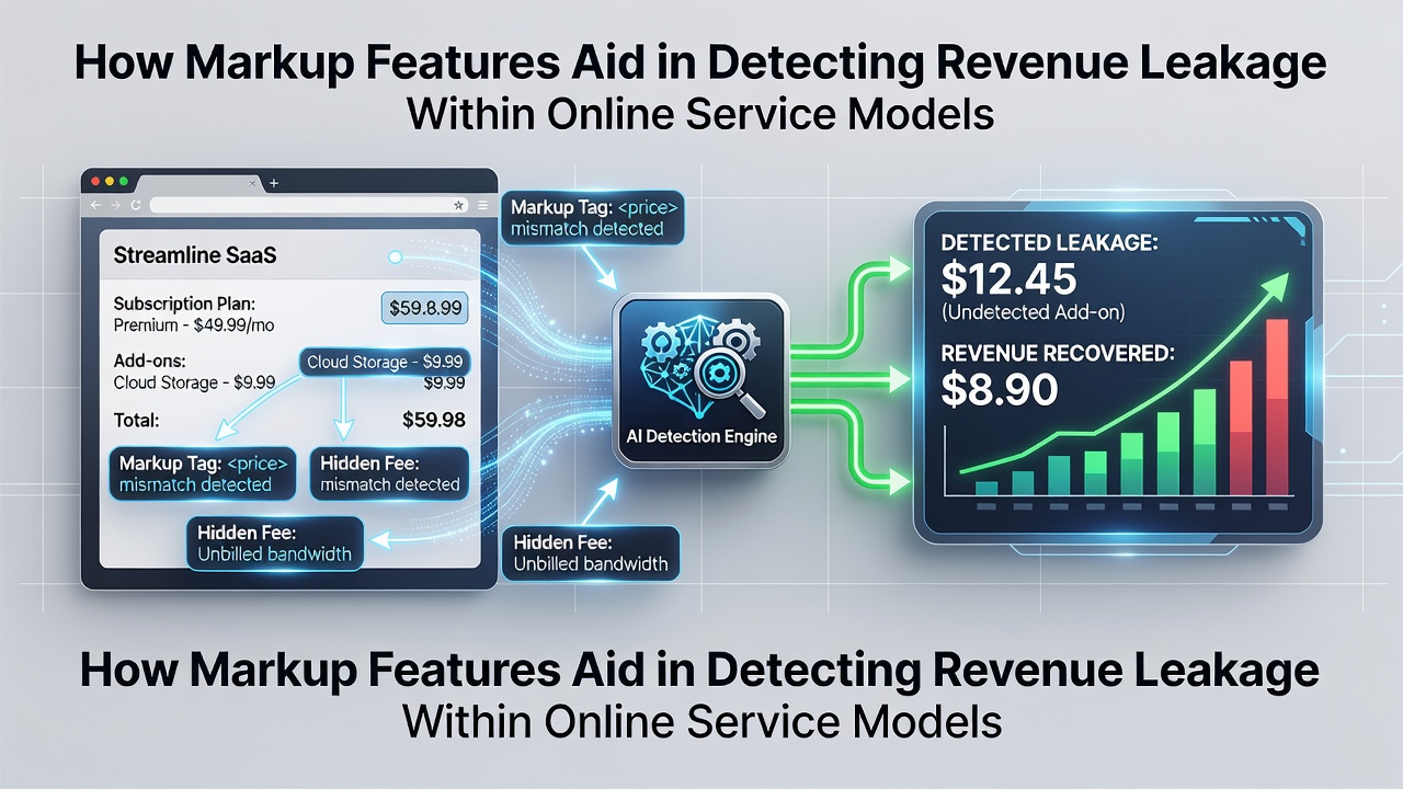 How Markup Features Aid in Detecting Revenue Leakage Within Online Service Models